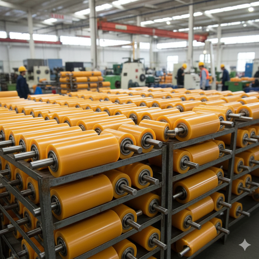  Industrial rubber/PU rollers